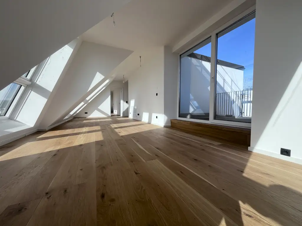 Einzigartiger Fernblick | Erstbezug mit Dachterrase | Wohnen am Park- klimatisiert