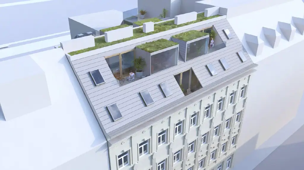 238 m² Altbau-WNFL (ges. Stockwerk) inkl. ausbaubarem Rohdachboden für 280 m² WNFL