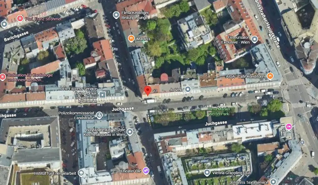 Schöner Altbau beim ARENBERGPARK-Juchgasse